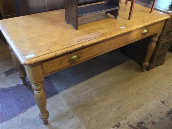 Pine 2 drawer farmhouse table